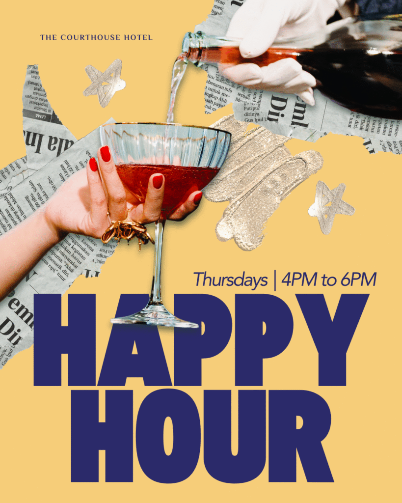 oin us for Happy Hour every Monday to Thursday from 4PM to 6PM at The Courthouse Hotel Smythesdale. Enjoy 25% off all beer – the perfect excuse for a post-work drink or a relaxed catch-up in our cosy pub.