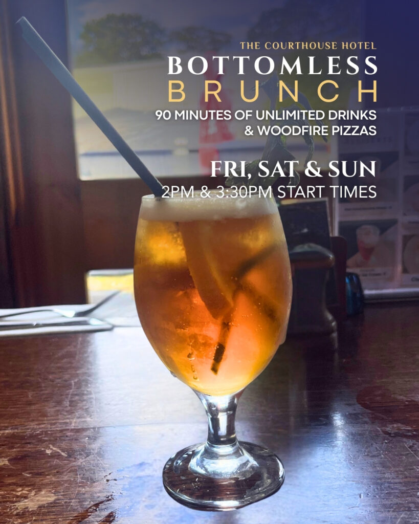 Bottomless Brunch at The Courthouse Hotel Smythesdale — 90 minutes unlimited drinks and woodfired pizzas (Fri–Sun, 2PM & 3:30PM starts) (2026)