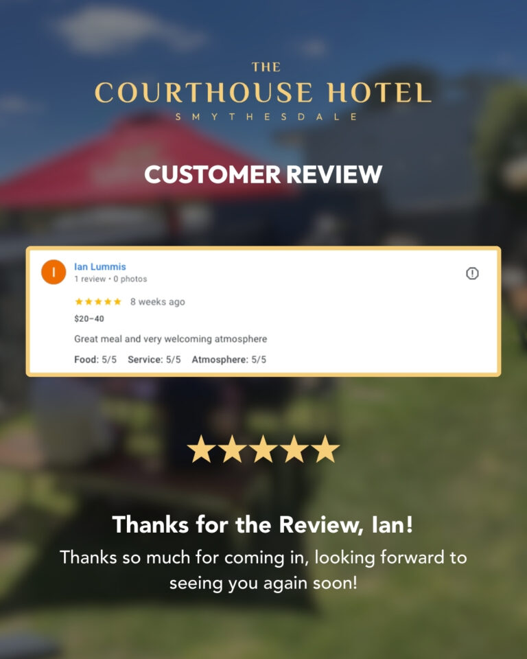 Instagram post from courthousehotelsmythesdale. This post is in position 1.