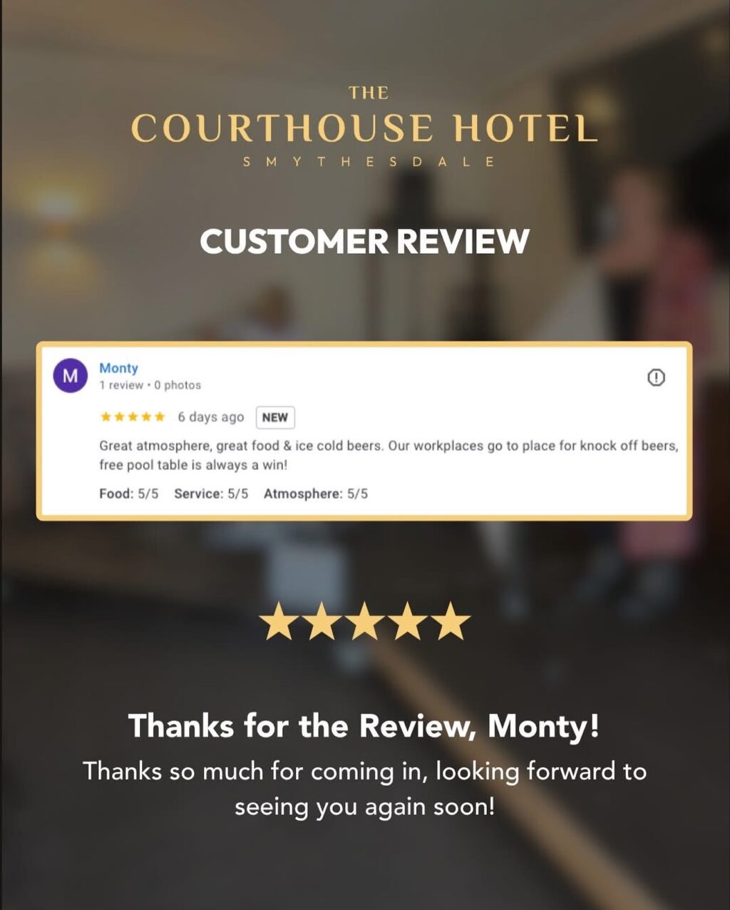 Instagram post from courthousehotelsmythesdale. This post is in position 14.