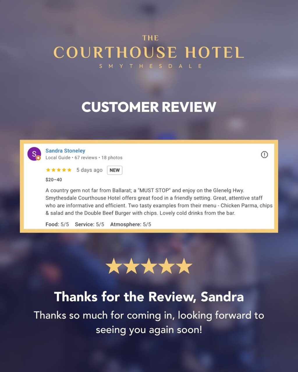 Instagram post from courthousehotelsmythesdale. This post is in position 8.