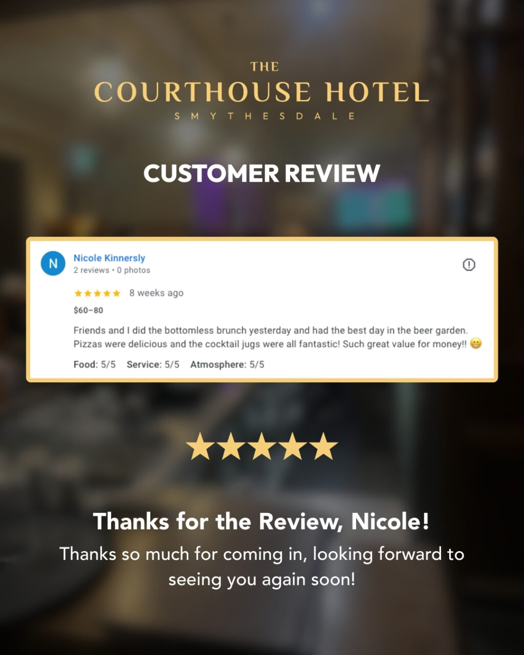 Instagram post from courthousehotelsmythesdale. This post is in position 10.