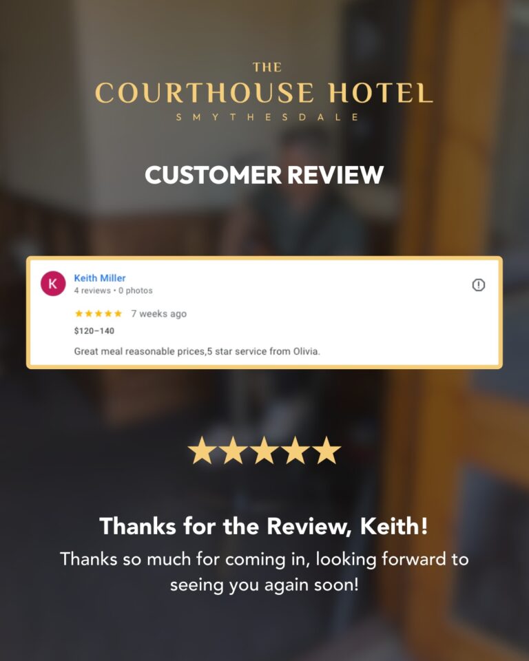 Instagram post from courthousehotelsmythesdale. This post is in position 2.