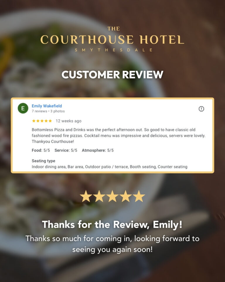 Instagram post from courthousehotelsmythesdale. This post is in position 1.